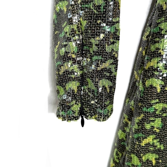 Topshop x Halpern Camo Sequin Dress 2 - Picture 5 of 7